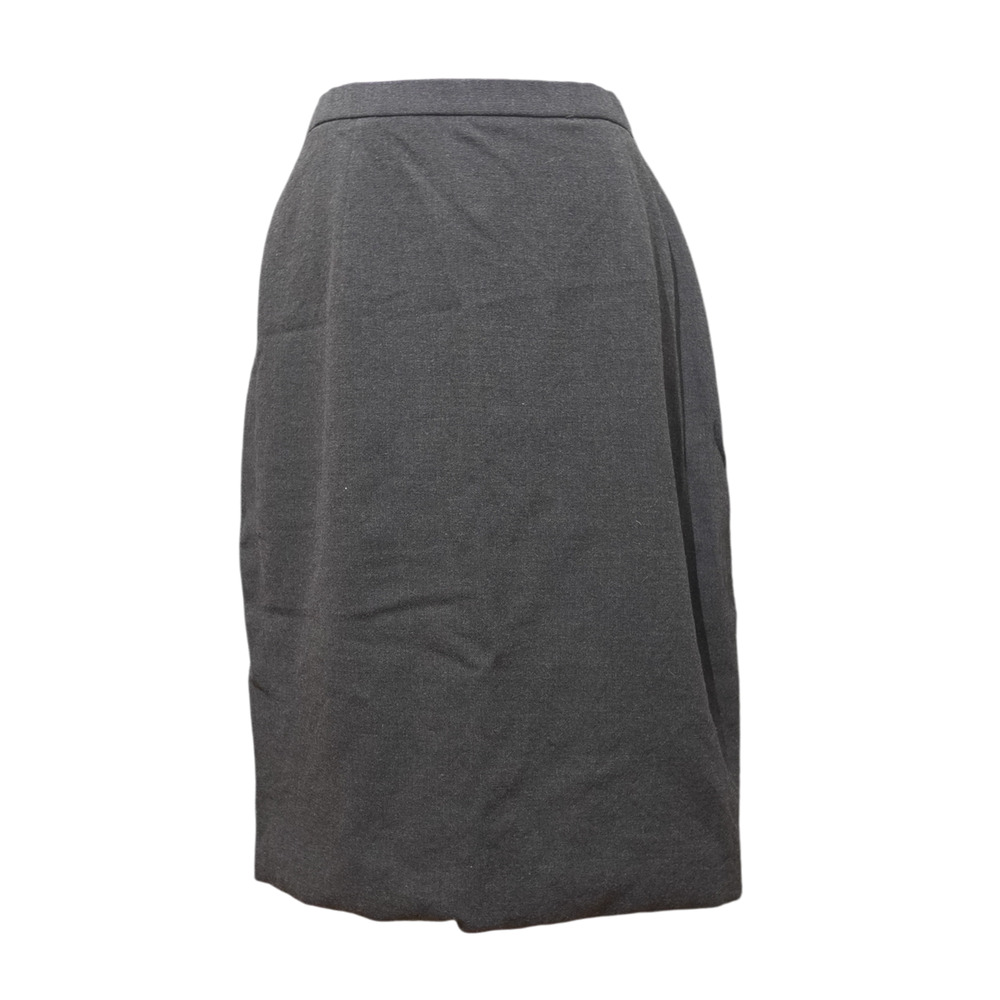 Badgley Mischka Pencil Skirt Sz 14 Pinstripe Red Lining Hand Sewn Preppy Office